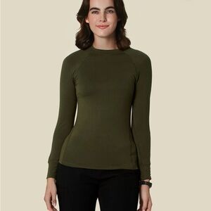 Mandala Longsleeve Underscrub in Olive—Medium